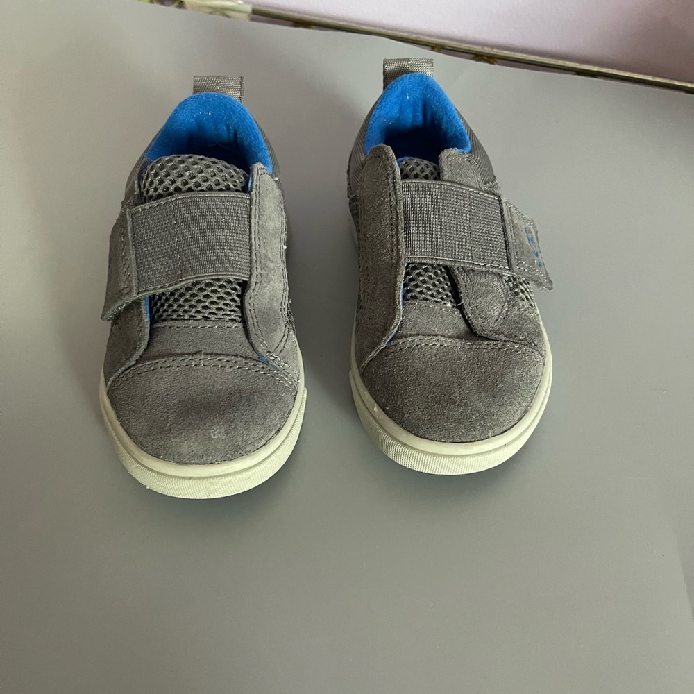 UGG Gray Kids Sneakers with Blue Interior